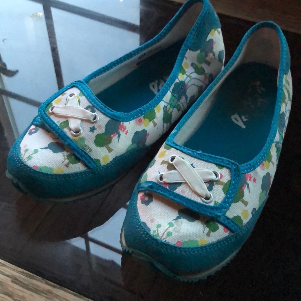 Floral Teal Women's Shoes